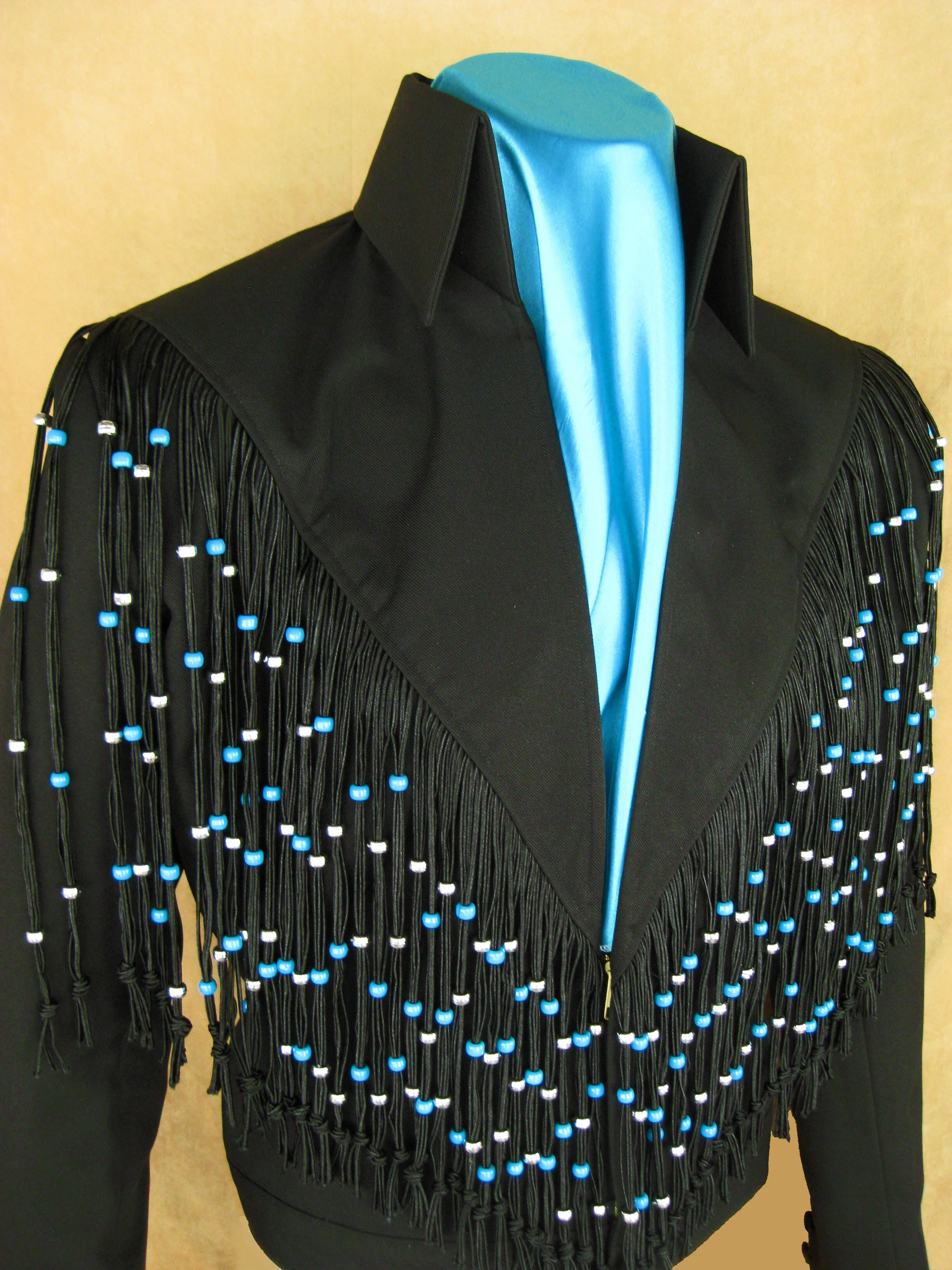 Fringe Jacket (Black) — B&K Enterprises Costume Company